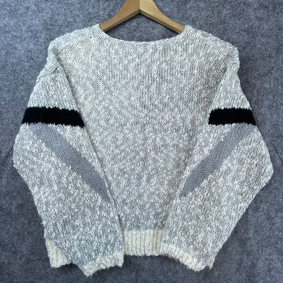 Vintage Penrose Sweater Womens Large Grey Coastal Grandma 80s Indie Sleaze Cozy - Picture 2 of 5